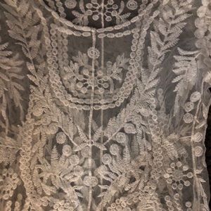 Lace long sleeve shirt